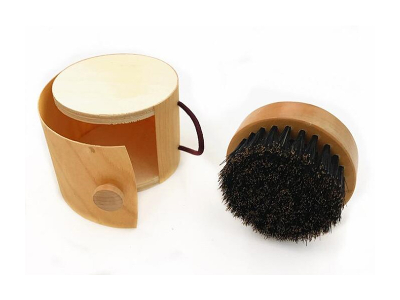 Manufacturers wooden beard comb & beard brush palm hair brush with natural boar bristle for men beard grooming set