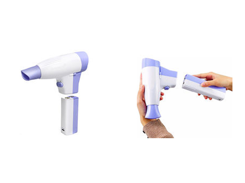 Hair dryer battery for travel use, cordless mini blow dryer