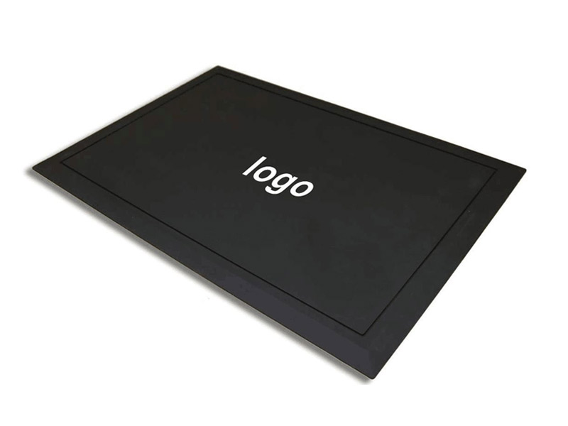 black color Barber Mat, Barber Station Mat, Professional Mat custom logo