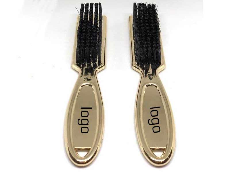 professional barbershop fade brush gold color can be customized your logo