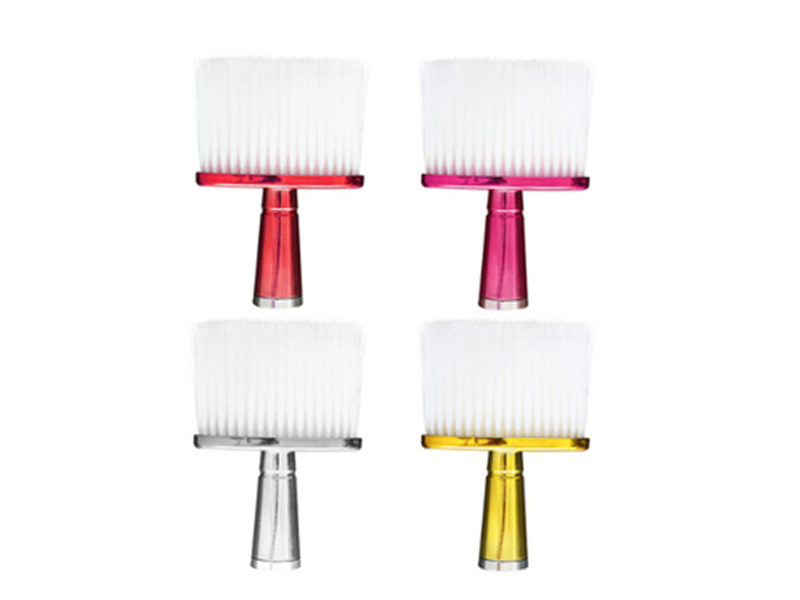 Barber shop special sweeping hair brush cleaning brush silver/gold/red/purple