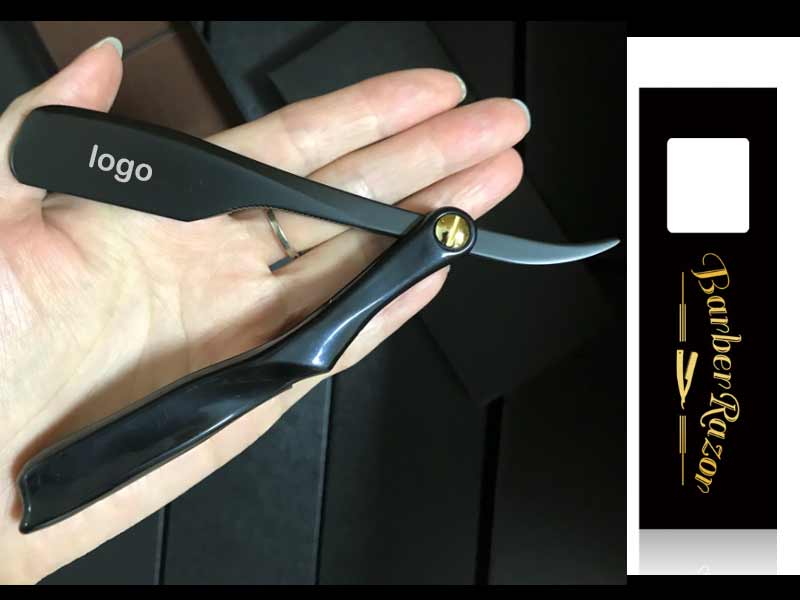 OEM Straight Razor with your logo black