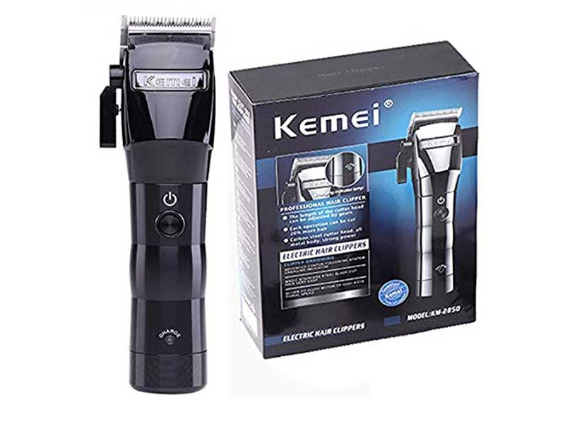 KEMEI Men's Electric Powerful Cordless Styling Tools Hair Clipper 2850 Trimmer Cutting Machine Haircut Trimming Powerful Rechargeable Professional Grooming Clippers