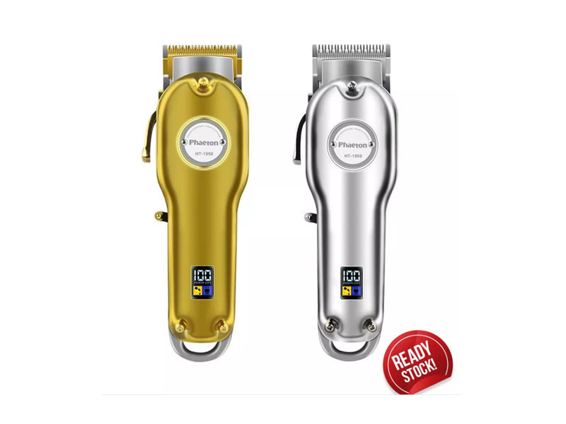 Phaeton HT-1998 Barber Professional All-metal Cordless Hair Clipper / Hair Trimmer with LCD