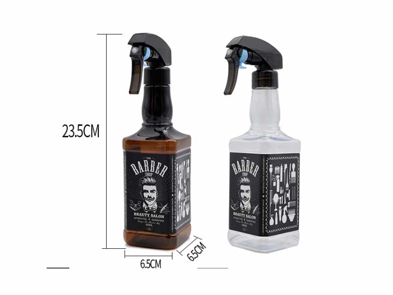 500ml Hairdressing Spray Bottle Barber Hair Tools Water Sprayer Retro Oil Head Watering Can