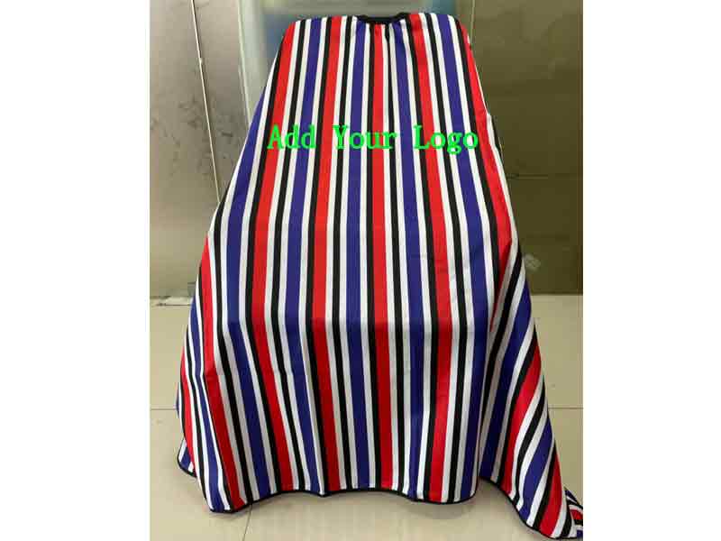 Professional Haircut Cape Custom Designed your Logo Photo Hair Cut Apron with stripe