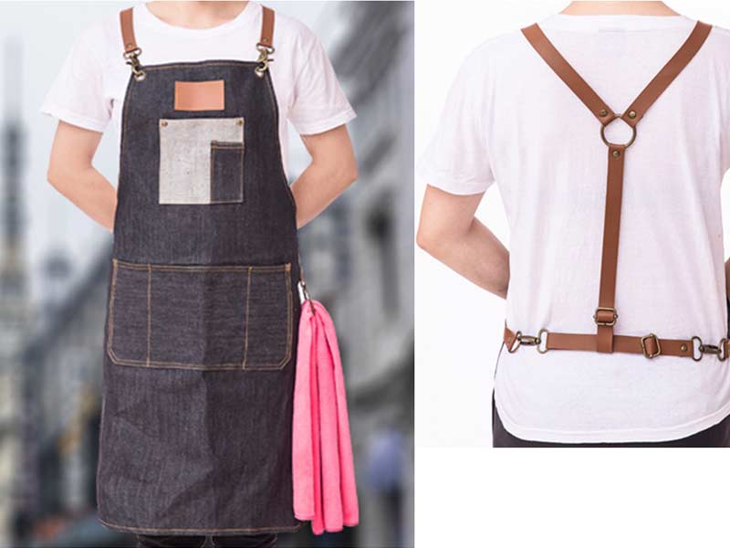 Professional Hairdressing Denim Barber Apron Barber Cape Hairstylist Apron